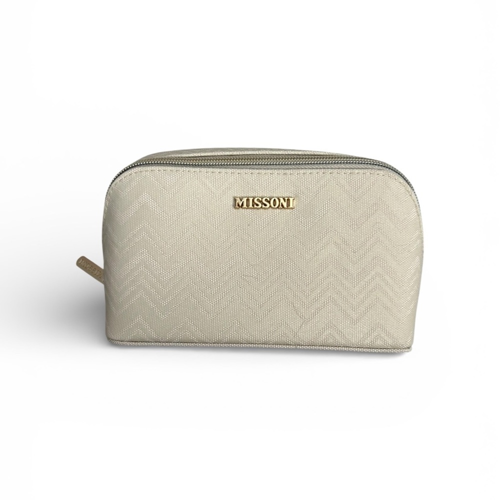 Missoni Blue and White Chevron Bag